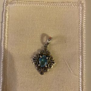 James Avery Blue Topaz Pendant